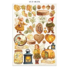 Stamperia - Junk Journal Backgrounds, Stickers, Cut-Outs - Whispering Woods