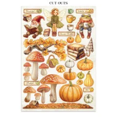 Stamperia - Junk Journal Backgrounds, Stickers, Cut-Outs - Whispering Woods