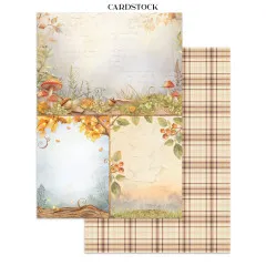 Stamperia - Junk Journal Backgrounds, Stickers, Cut-Outs - Whispering Woods