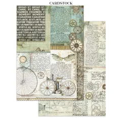 Stamperia - Junk Journal Backgrounds, Stickers, Cut-Outs - Voyages Fantastiques