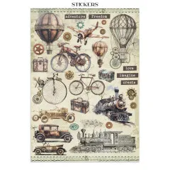 Stamperia - Junk Journal Backgrounds, Stickers, Cut-Outs - Voyages Fantastiques
