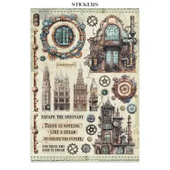 Stamperia - Junk Journal Backgrounds, Stickers, Cut-Outs - Voyages Fantastiques