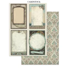 Stamperia - Junk Journal Backgrounds, Stickers, Cut-Outs - Voyages Fantastiques