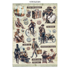 Stamperia - Junk Journal Backgrounds, Stickers, Cut-Outs - Voyages Fantastiques