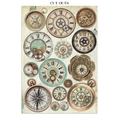 Stamperia - Junk Journal Backgrounds, Stickers, Cut-Outs - Voyages Fantastiques
