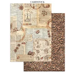 Stamperia - Junk Journal Backgrounds, Stickers, Cut-Outs - Coffee and Chocolate
