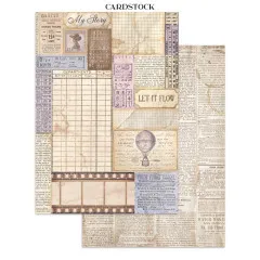 Stamperia - Junk Journal Backgrounds, Stickers, Cut-Outs - Quiet Days