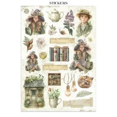 Stamperia - Junk Journal Backgrounds, Stickers, Cut-Outs - Herbarium Silvae