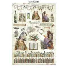 Stamperia - Junk Journal Backgrounds, Stickers, Cut-Outs - Herbarium Silvae