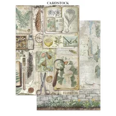 Stamperia - Junk Journal Backgrounds, Stickers, Cut-Outs - Herbarium Silvae