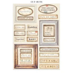 Stamperia - Junk Journal Backgrounds, Stickers, Cut-Outs - Baby