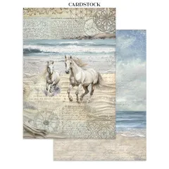 Stamperia - Junk Journal Backgrounds, Stickers, Cut-Outs - Silent Sea