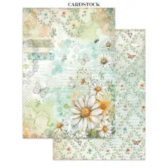 Stamperia - Junk Journal Backgrounds, Stickers, Cut-Outs - Daisy Art