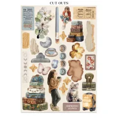 Stamperia - Junk Journal Backgrounds, Stickers, Cut-Outs - Secret Diary