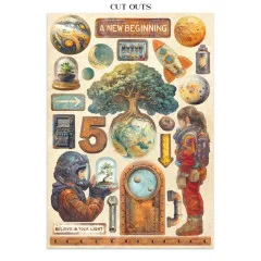 Stamperia - Junk Journal Backgrounds, Stickers, Cut-Outs - A New Beginning