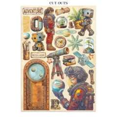 Stamperia - Junk Journal Backgrounds, Stickers, Cut-Outs - A New Beginning