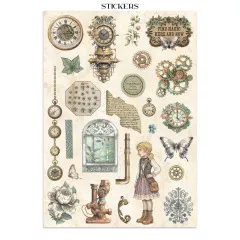 Stamperia - Junk Journal Backgrounds, Stickers, Cut-Outs - Gardens of Time by Antonis Tzanidakis
