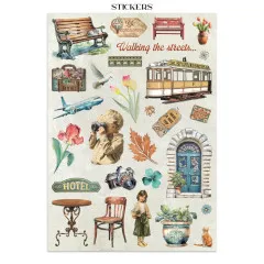 Stamperia - Junk Journal Backgrounds, Stickers, Cut-Outs - Art of Travelling