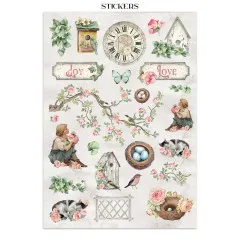 Stamperia - Junk Journal Backgrounds, Stickers, Cut-Outs - House of Roses