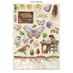 Stamperia - Junk Journal Backgrounds, Stickers, Cut-Outs - All Around