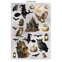 Stamperia - Junk Journal Backgrounds, Stickers, Cut-Outs - Halloween by Vicky Papaioannou
