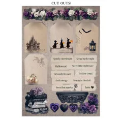 Stamperia - Junk Journal Backgrounds, Stickers, Cut-Outs - Halloween by Vicky Papaioannou