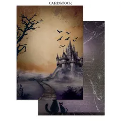 Stamperia - Junk Journal Backgrounds, Stickers, Cut-Outs - Halloween by Vicky Papaioannou