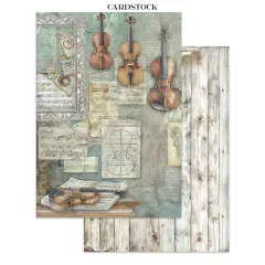 Stamperia - Junk Journal Backgrounds, Stickers, Cut-Outs - Symphony by Sara Alcobendas