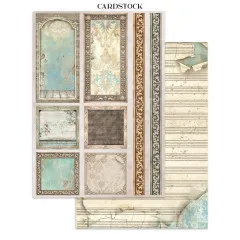 Stamperia - Junk Journal Backgrounds, Stickers, Cut-Outs - Symphony by Sara Alcobendas