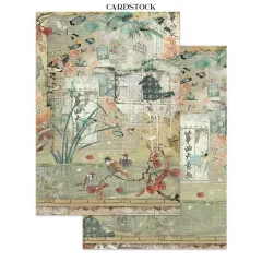 Stamperia - Junk Journal Backgrounds, Stickers, Cut-Outs - Oriental Garden