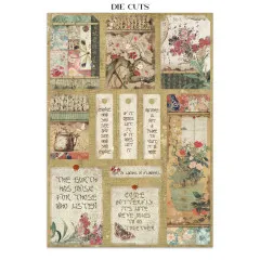 Stamperia - Junk Journal Backgrounds, Stickers, Cut-Outs - Oriental Garden
