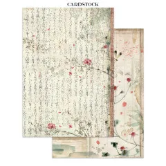 Stamperia - Junk Journal Backgrounds, Stickers, Cut-Outs - Oriental Garden