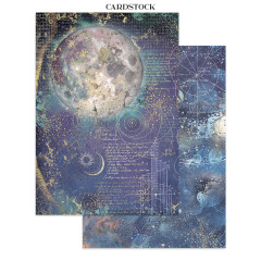 Stamperia - Junk Journal Backgrounds, Stickers, Cut-Outs - Cosmos by Cristina Radovan