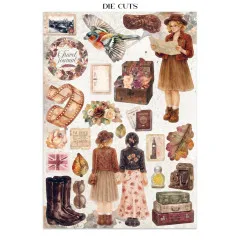 Stamperia - Junk Journal Backgrounds, Stickers, Cut-Outs - Our Way