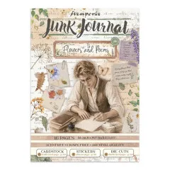 Stamperia - Junk Journal Backgrounds, Stickers, Cut-Outs - Flowers and Poems