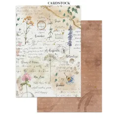 Stamperia - Junk Journal Backgrounds, Stickers, Cut-Outs - Flowers and Poems