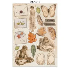 Stamperia - Junk Journal Backgrounds, Stickers, Cut-Outs - Flowers and Poems