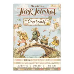 Stamperia - Junk Journal Backgrounds, Stickers, Cut-Outs - Cozy Family