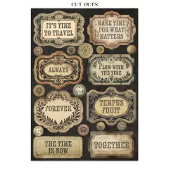 Stamperia - Junk Journal - A5 Focus Points - Gardens of Time by Antonis Tzanidakis