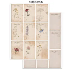 Stamperia - Junk Journal - A5 Focus Points - Flowers and Poems