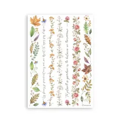 Flowers and Poems - A5 Washi Pad