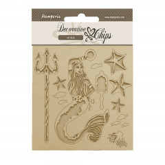 Stamperia Decorative Chips - Songs of the Sea - Mermaid