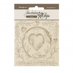 Stamperia Decorative Chips - Romance Forever - Hearts