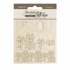 Stamperia Decorative Chips - Gear up for Christmas - For You