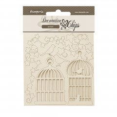 Stamperia Decorative Chips - Golden Harmony - Cages