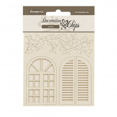 Stamperia Decorative Chips - Golden Harmony - Windows