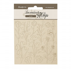 Stamperia Decorative Chips - Forest - Flowers