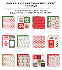 Santa's Christmas Delivery - 6x6 Paper Pad