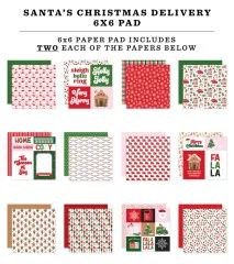Santa's Christmas Delivery - 6x6 Paper Pad