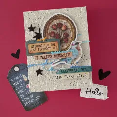 Spellbinders Printed Die Cuts - Beautifully Imperfect - Sentiments